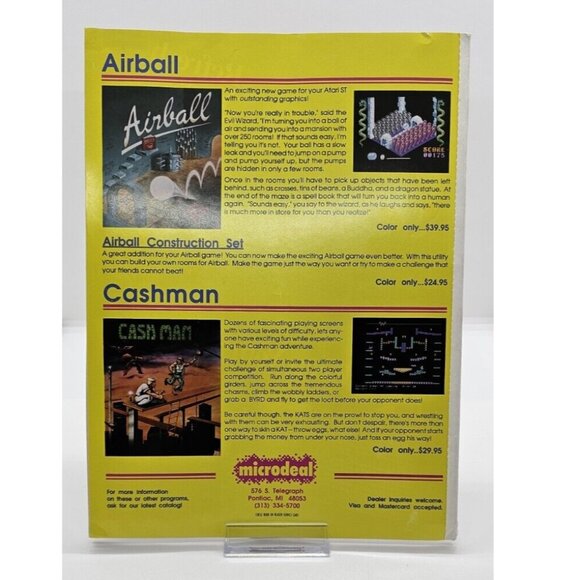 3 for 20$ Vintage Antic ATARI Magazine Dec 1987 Vol 6 Number 8 Dungeon Arcade - Picture 2 of 5